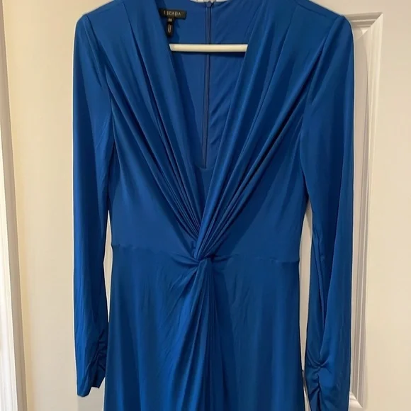 express blue satin dress BABARONI Sleeveless Stretch Satin Pleated Mermaid Dress Silver, Silver / US0